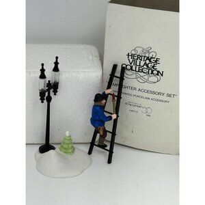 VTG Dept 56 Lamplighter Accessory Heritage Village w/ Box 4" Christmas Displays
